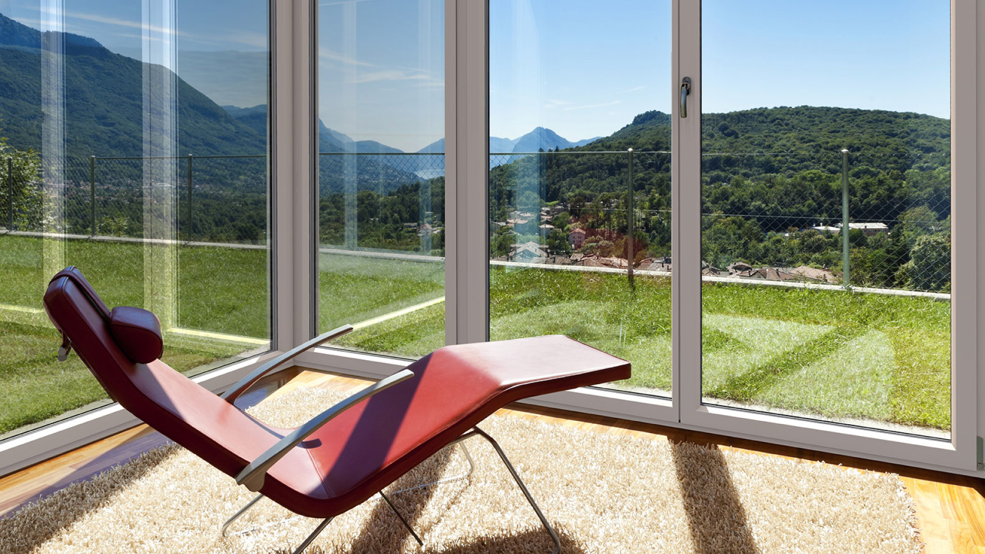 Pergola con vista giardino Paloni Serramenti